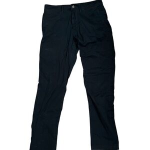 Men's Black Stretch Chino Pants - Classic Fit
